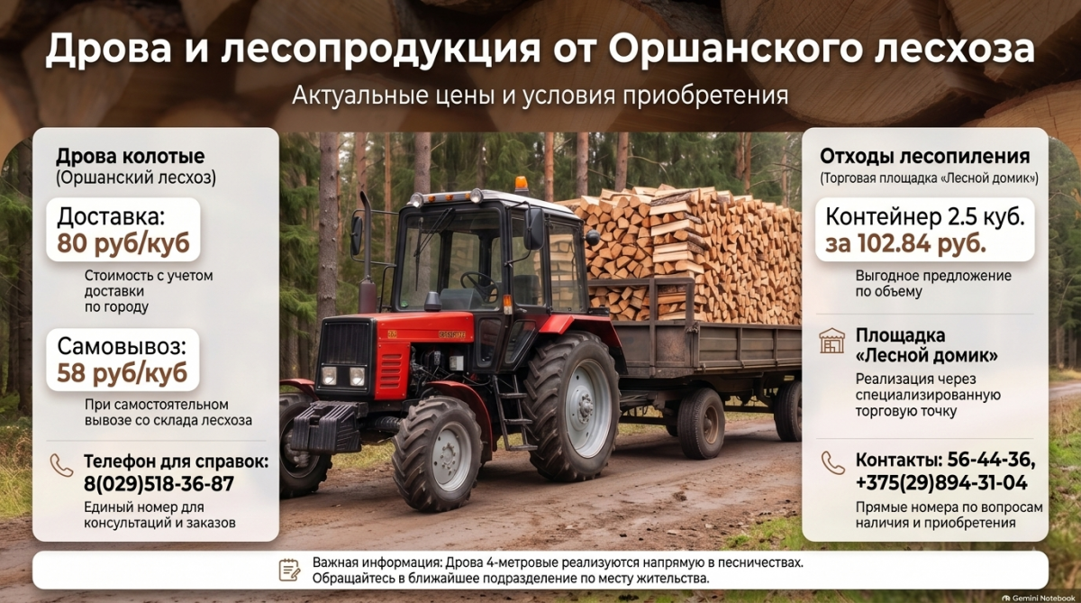 Реализация дров населению